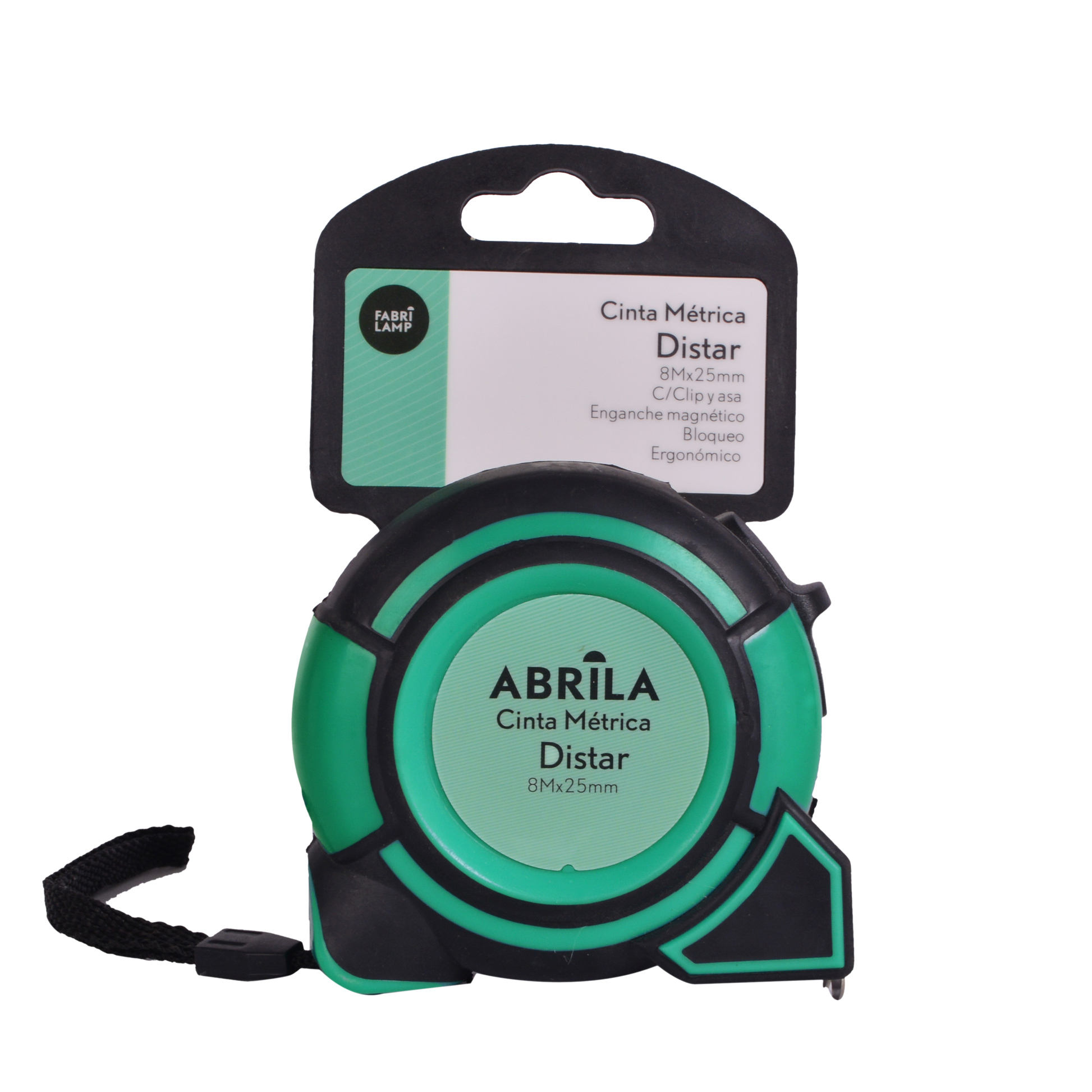 Cinta métrica con bloqueo Fabrilamp / Abrila ideal para bricolaje