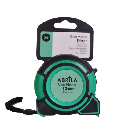 Cinta métrica con bloqueo Fabrilamp / Abrila ideal para bricolaje
