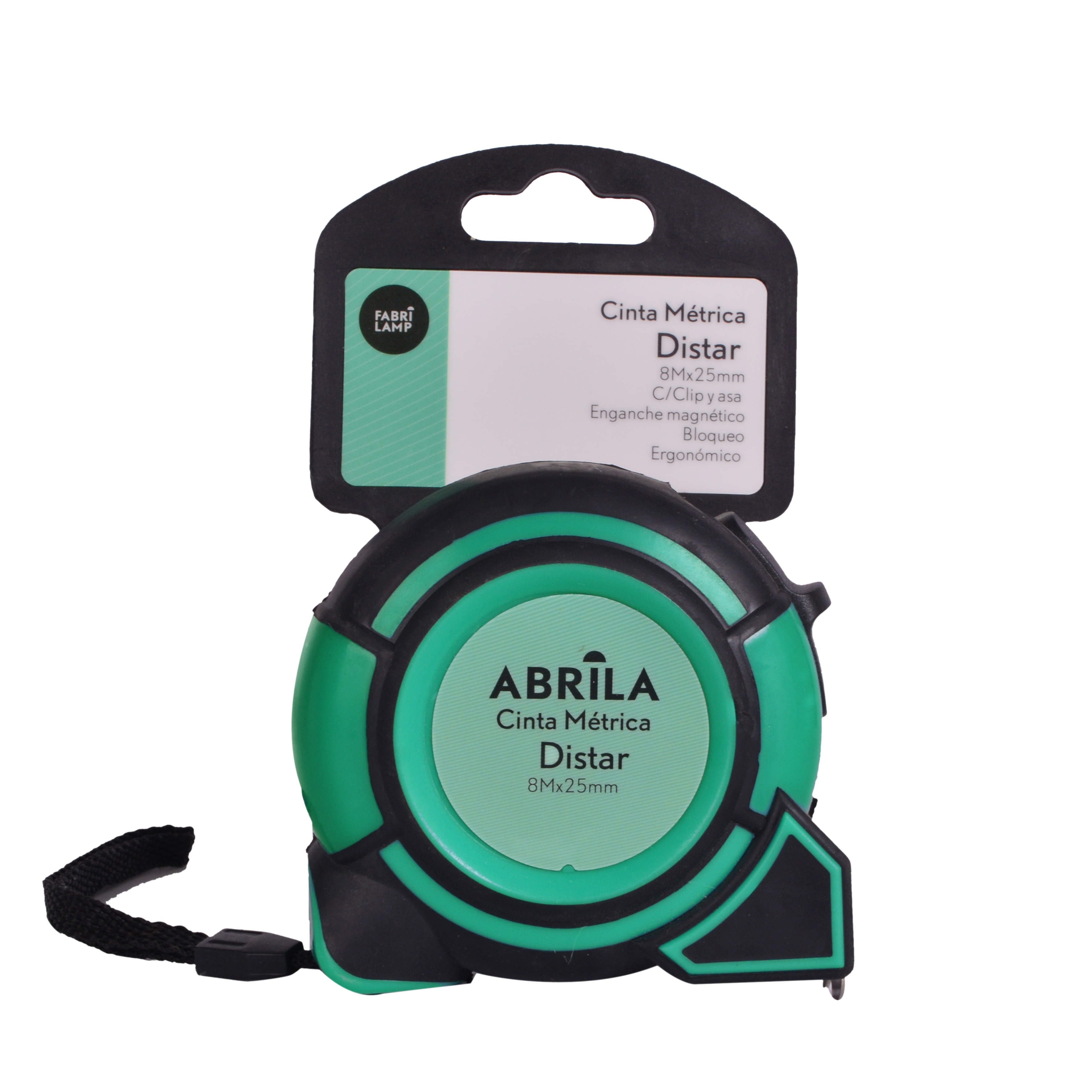 Cinta métrica Fabrilamp / Abrila Distar 8m x 25mm con clip