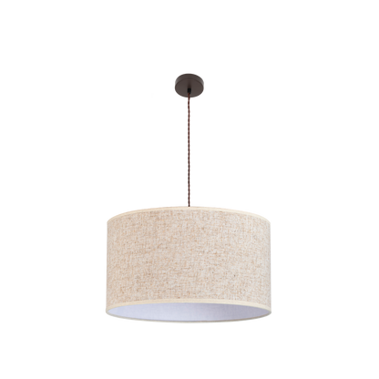 Colgante Happy Marrón Beige 3xE27 de Fabrilamp, diseño moderno y elegante para tu hogar.