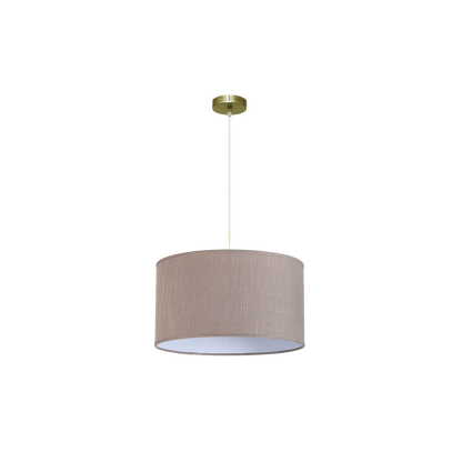 Colgante Happy fabricado en Metal color Cuero/Gris