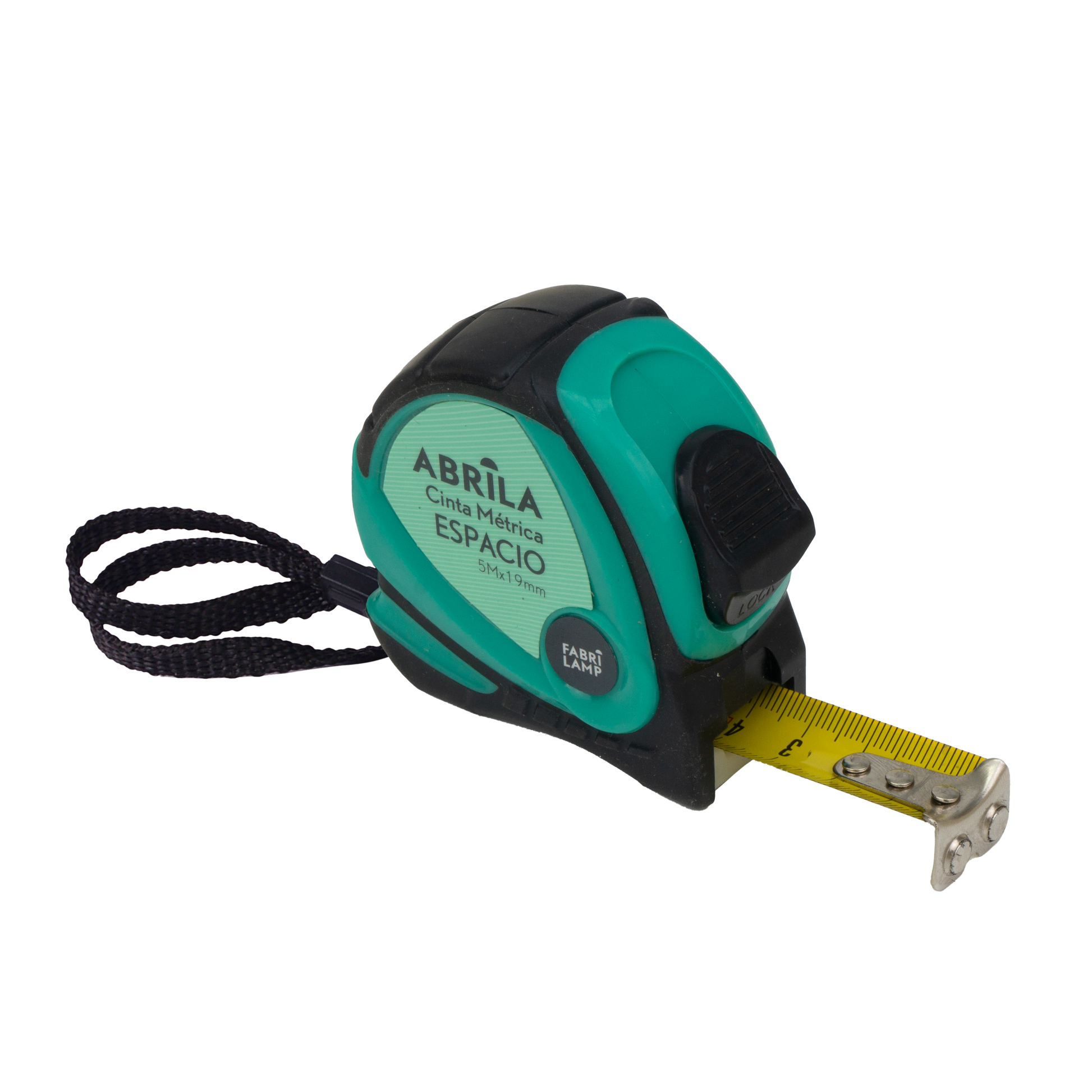 Cinta métrica Fabrilamp / Abrila con clip, perfecta para ferretería