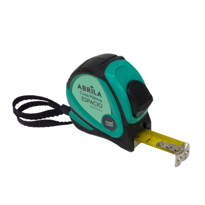 Cinta métrica Fabrilamp / Abrila con clip, perfecta para ferretería