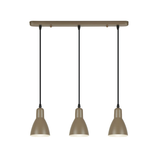 Lámpara Colgante Afra 3 Luces Metal Marrón Satinado Schuller - vista principal | Schuller