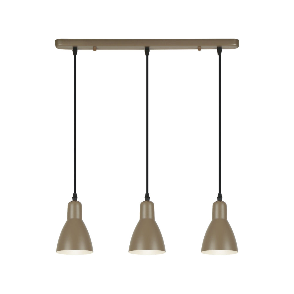 Lámpara Colgante Afra 3 Luces Marrón Satinado Schuller