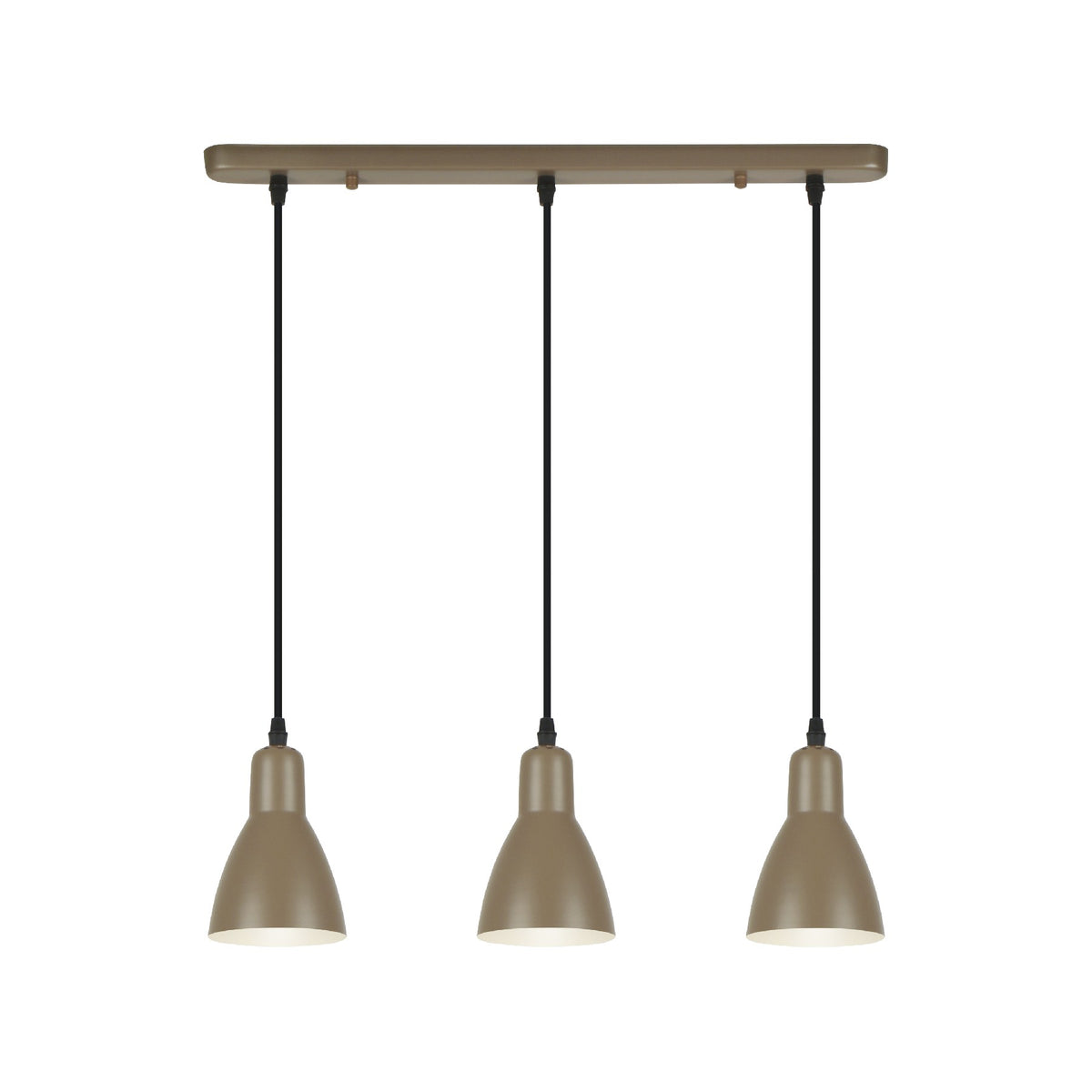 Lámpara Colgante Afra 3 Luces Marrón Satinado Schuller - vista principal | Schuller