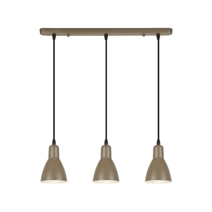 Lámpara Colgante Afra 3 Luces Marrón Satinado Schuller - vista principal | Schuller