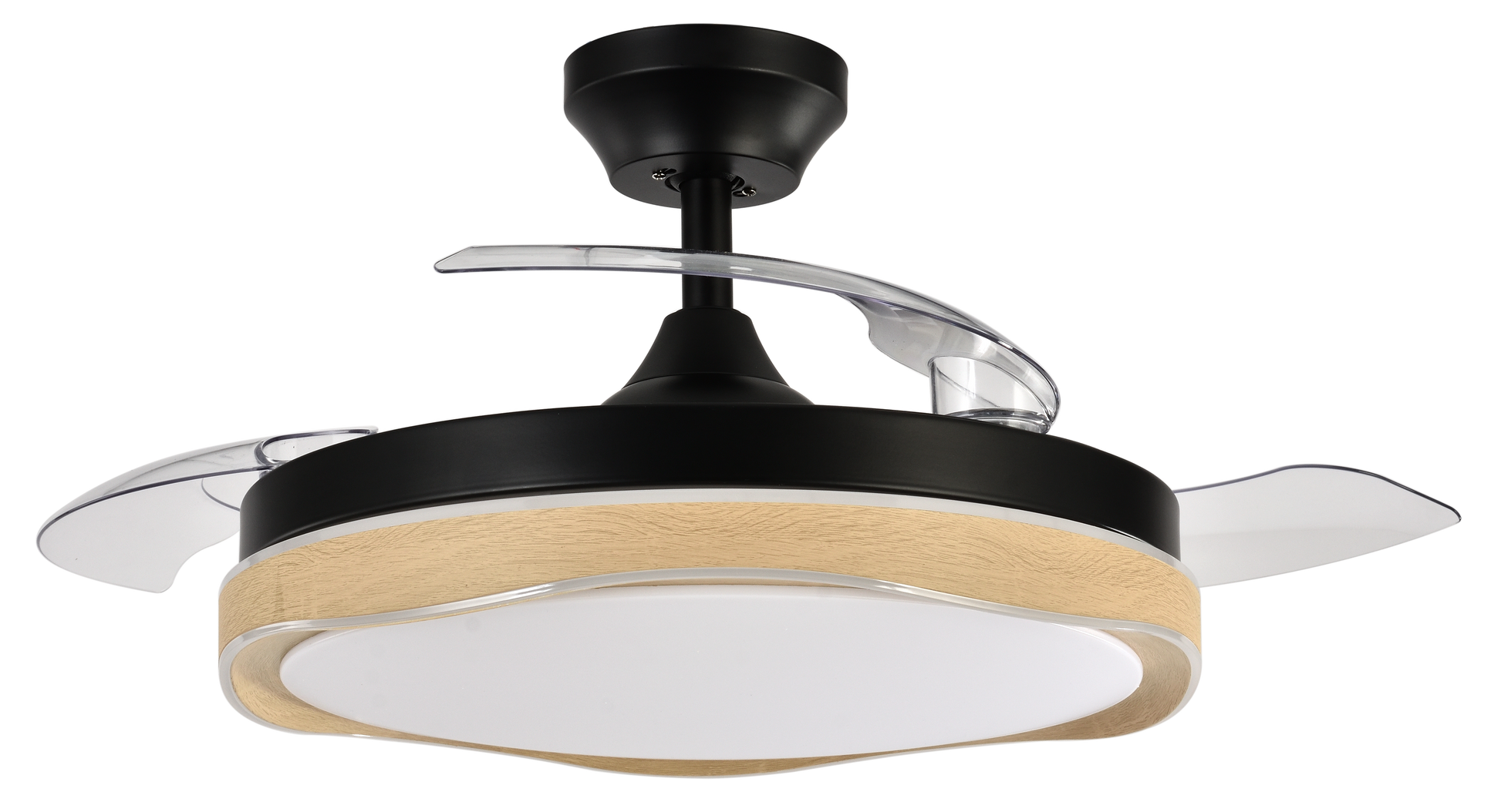 Ventilador de techo con aspas retráctiles ideal para comedor