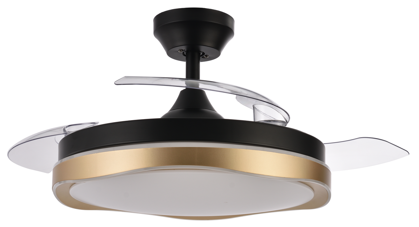 Ventilador de techo con luz LED regulable perfecto para dormitorio