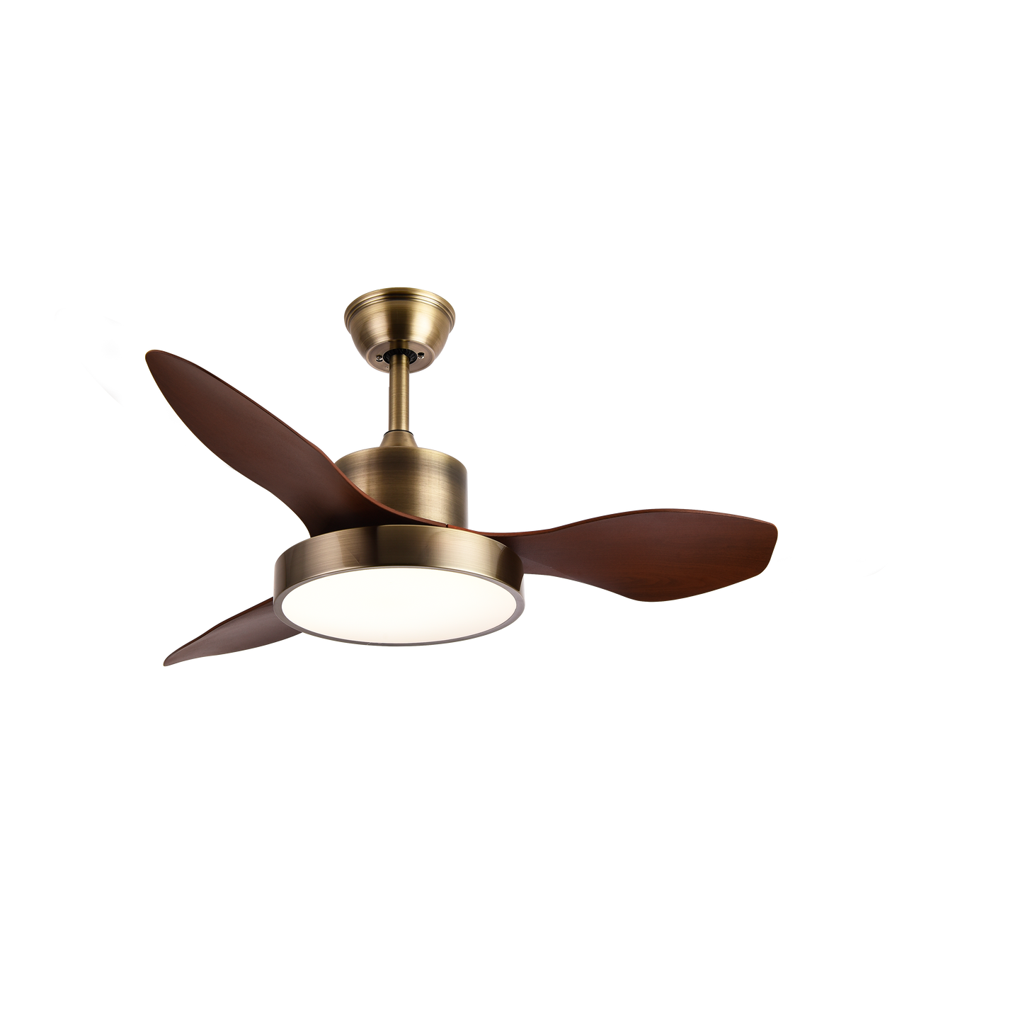 Ventilador de techo LED con 6 velocidades y función verano/invierno, ideal para interiores