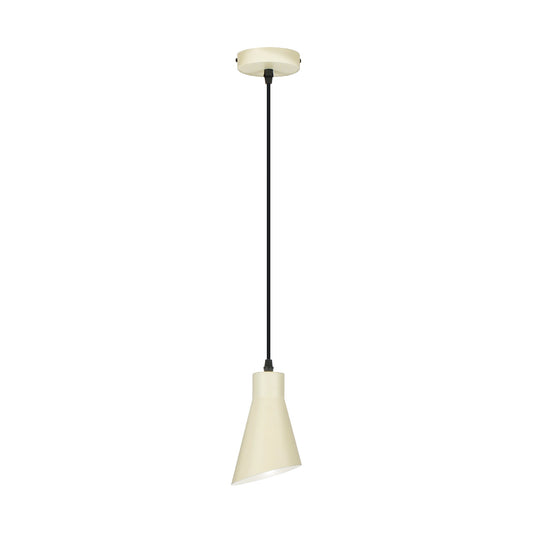 Lámpara Colgante Bera 1 Luz Crema Satinada Regulable Schuller - vista principal | Schuller