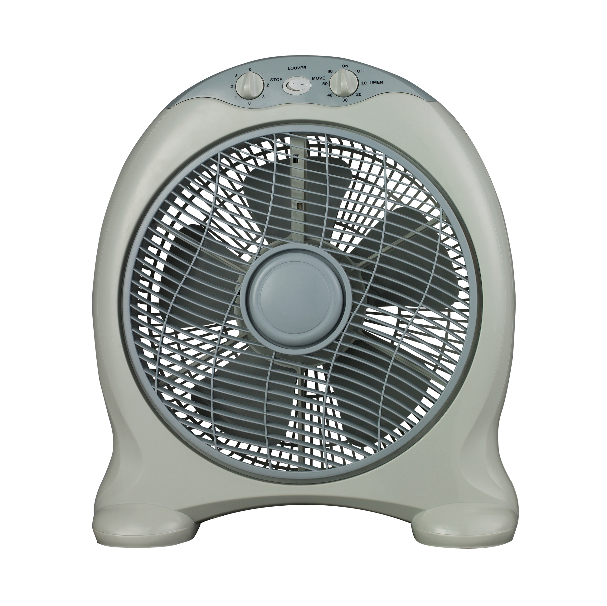 Ventilador de sobremesa Urgel Gris 45W de Fabrilamp, con 3 velocidades y temporizador. Perfecto para el hogar u oficina.