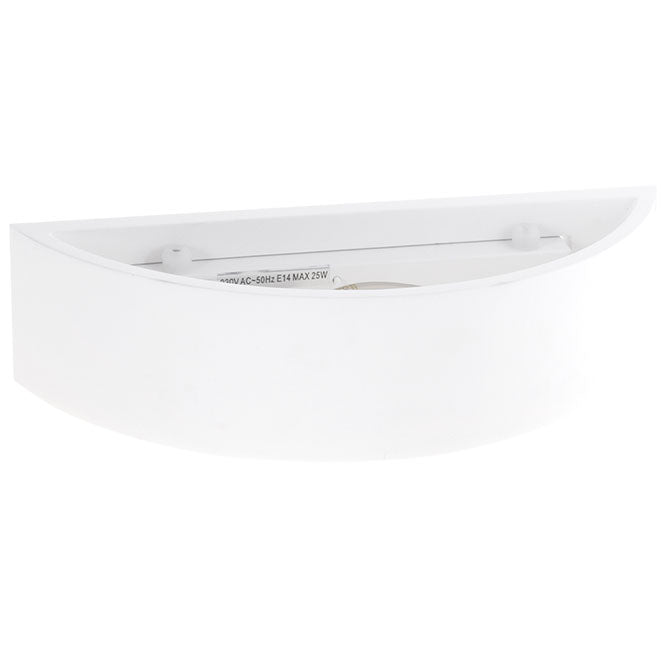 Aplique ELMA fabricado en yeso color blanco, ideal para pintar y personalizar