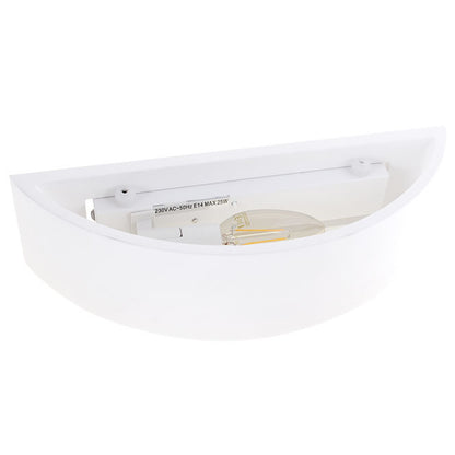 Aplique de pared ELMA con casquillo E14, perfecto para iluminación de hoteles
