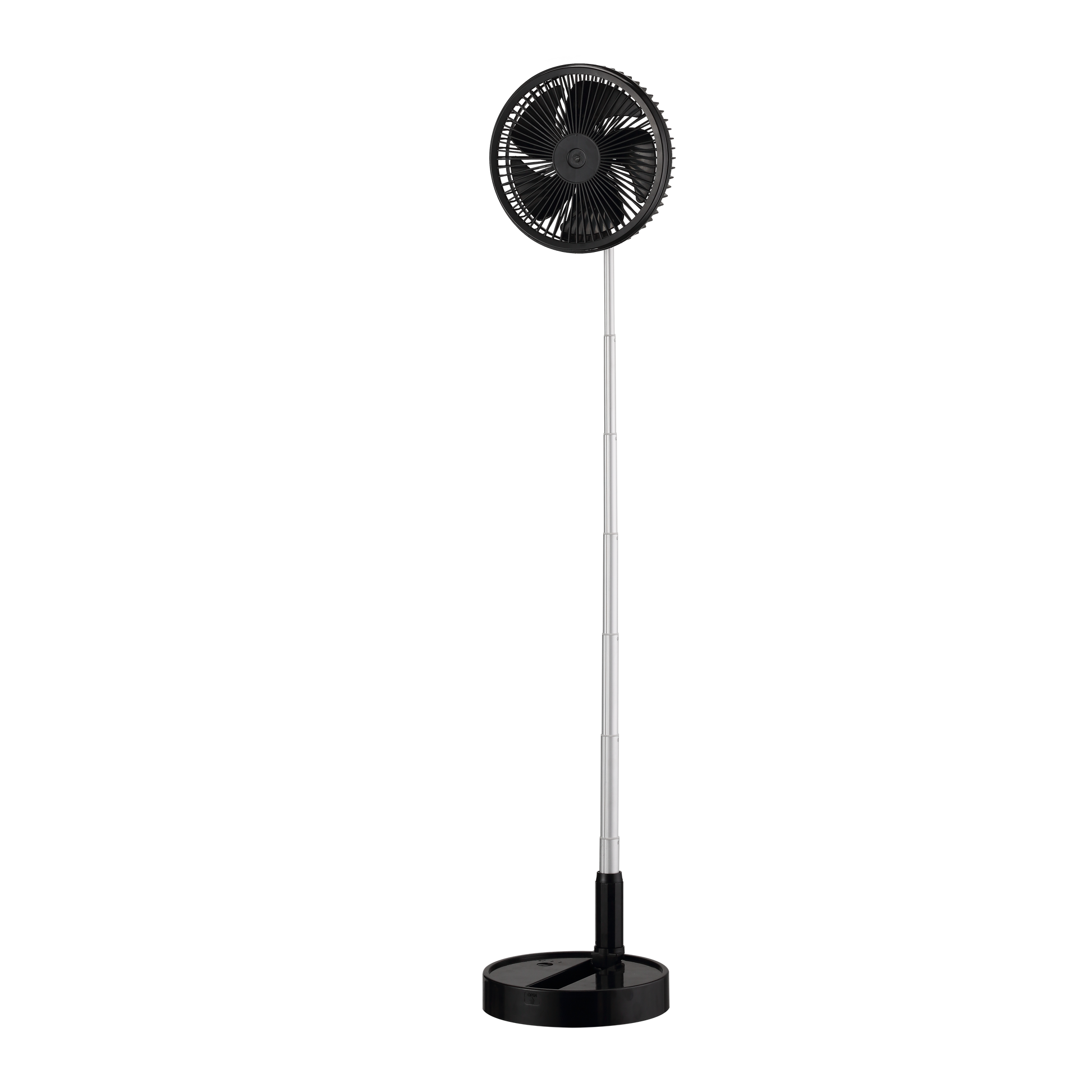 Ventilador Portátil Galan Negro de Fabrilamp, vista frontal, luzguru.com