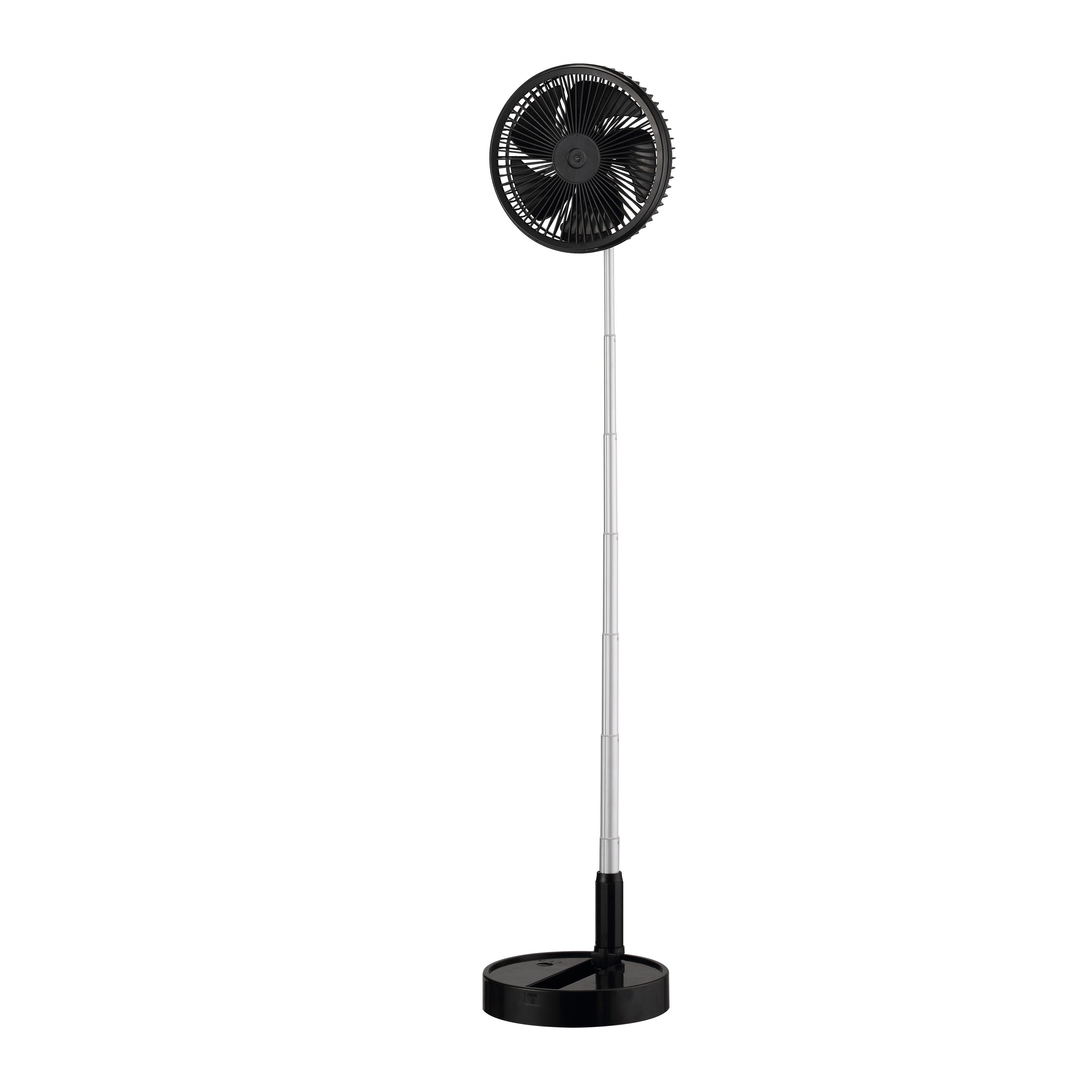 Ventilador portátil Galan negro con batería de larga duración Fabrilamp / Abrila