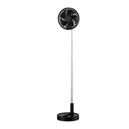 Ventilador Portátil Galan Negro de Fabrilamp, vista frontal, luzguru.com