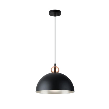 Lámpara Colgante Polo 1 Luz E27 Negro Mate y Cobre Schuller - vista principal | Schuller · Ref. 13402