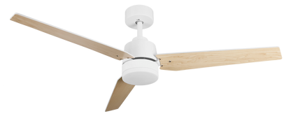 Moderno ventilador de techo con luz LED, perfecto para dormitorios