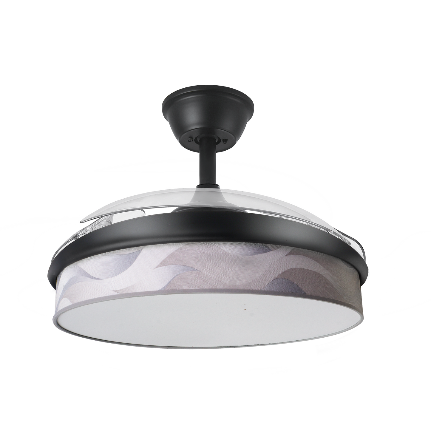 Ventilador de techo silencioso con aspas retráctiles, perfecto para el hogar