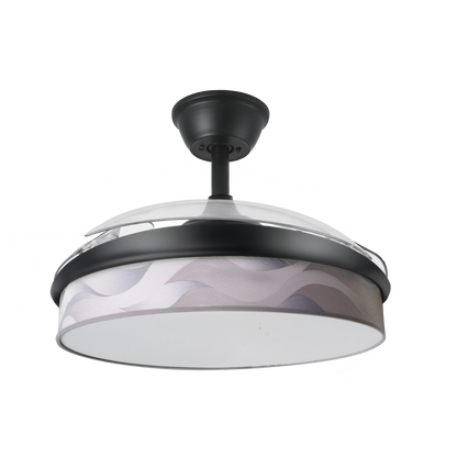 Ventilador de techo silencioso con aspas retráctiles, perfecto para el hogar