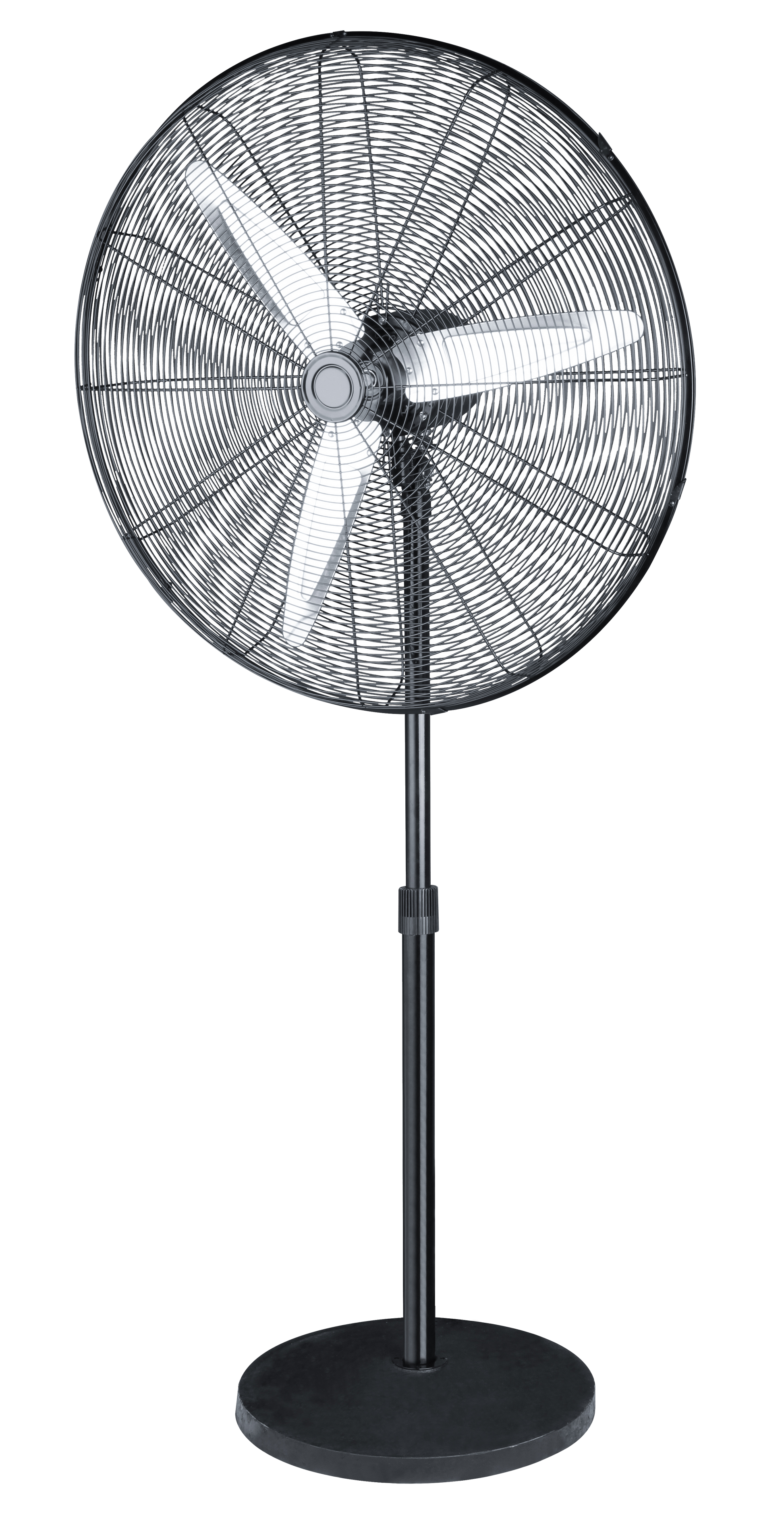 Ventilador de pie con 3 velocidades ajustables para mayor confort