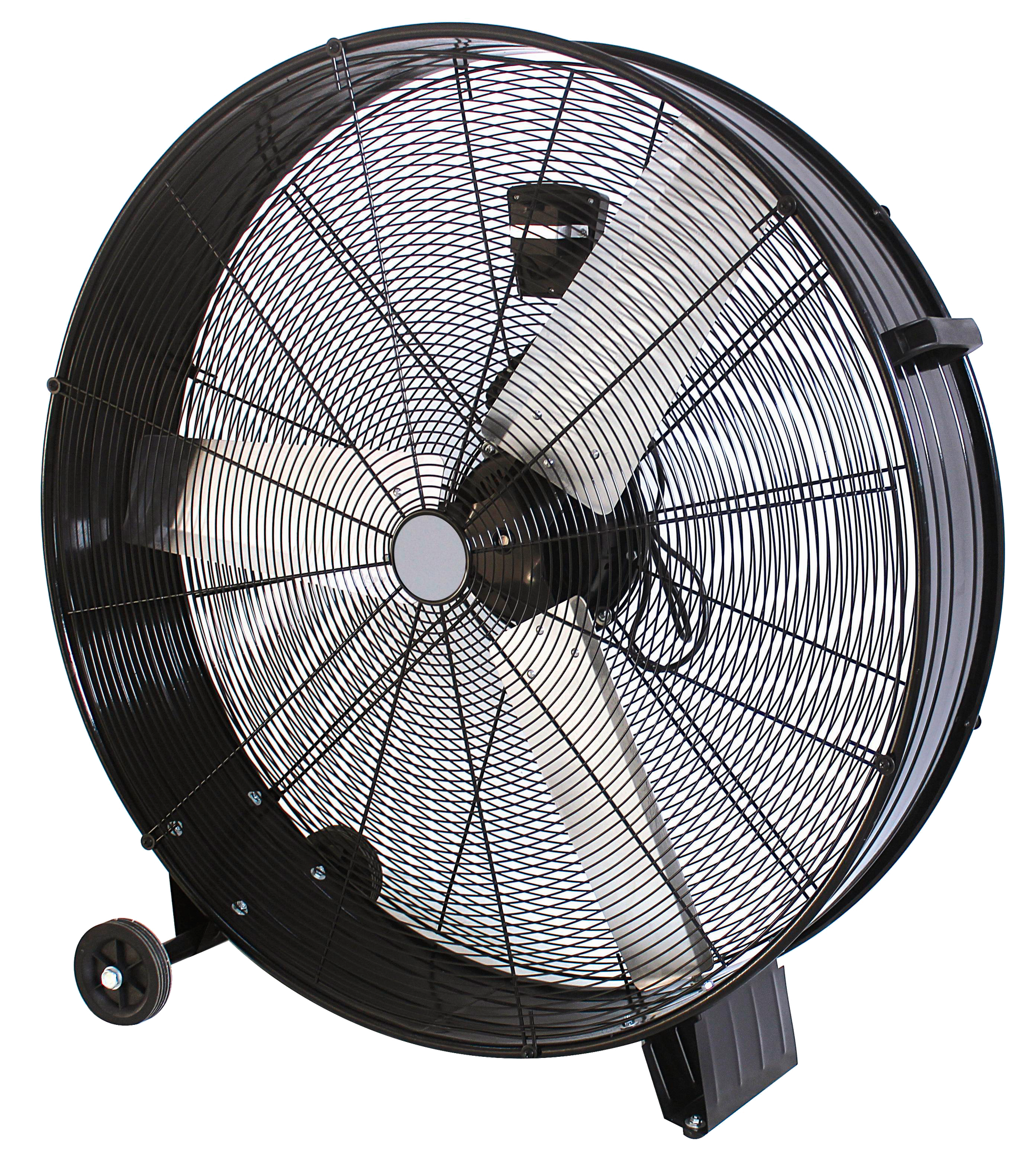 Ventilador Industrial Maximum 360w Negro, tres velocidades, con ruedas, Fabrilamp