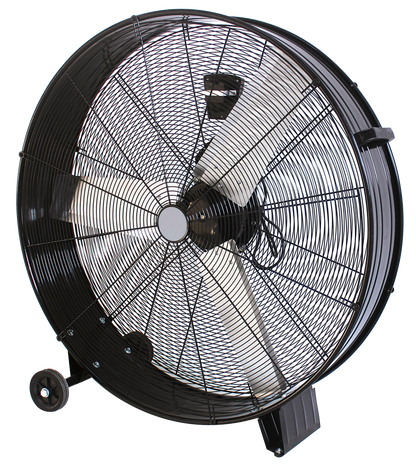 Ventilador Industrial Maximum 360w Negro, tres velocidades, con ruedas, Fabrilamp