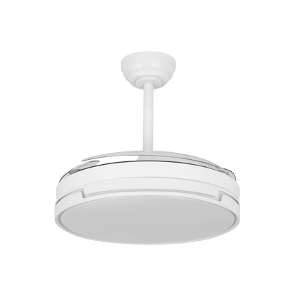 Moderno ventilador blanco ideal para dormitorio o salón