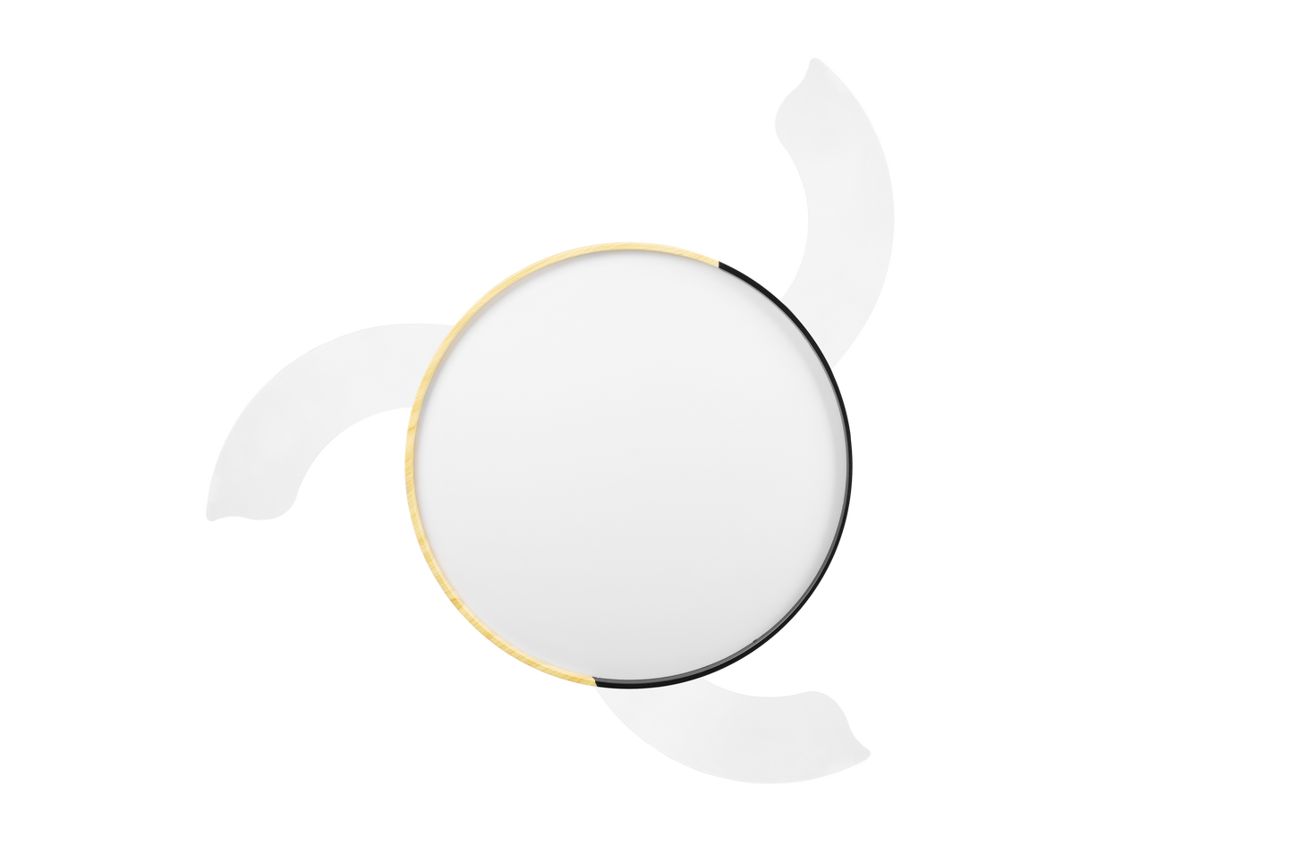 Moderno ventilador de techo con luz para dormitorio