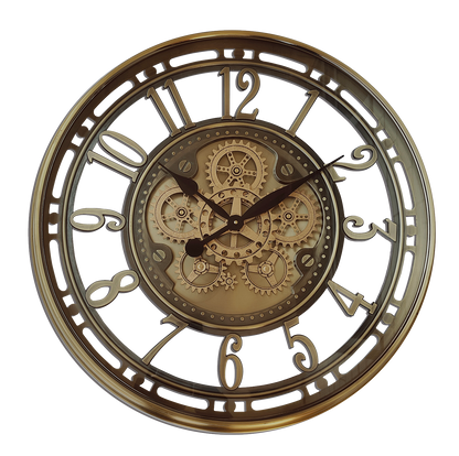 Elegante reloj de pared vintage ideal para salón o comedor