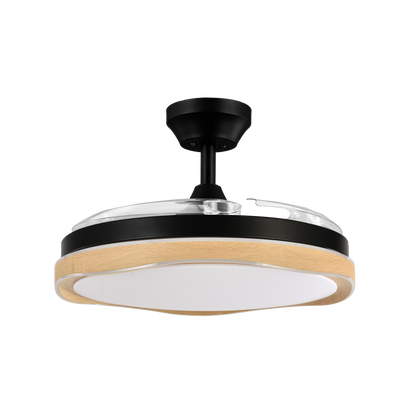 Moderno ventilador de techo con luz LED integrado ideal para dormitorio