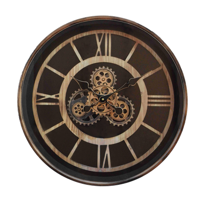 Elegante reloj de pared con diseño vintage ideal para salón