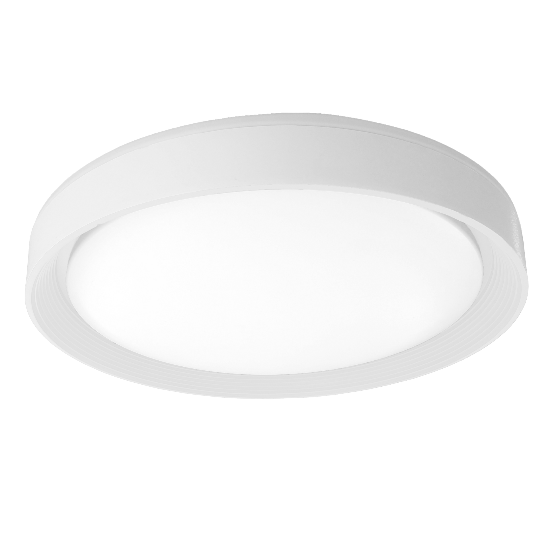 Plafón Lucy fabricado en metal color Blanco con LED integrado
