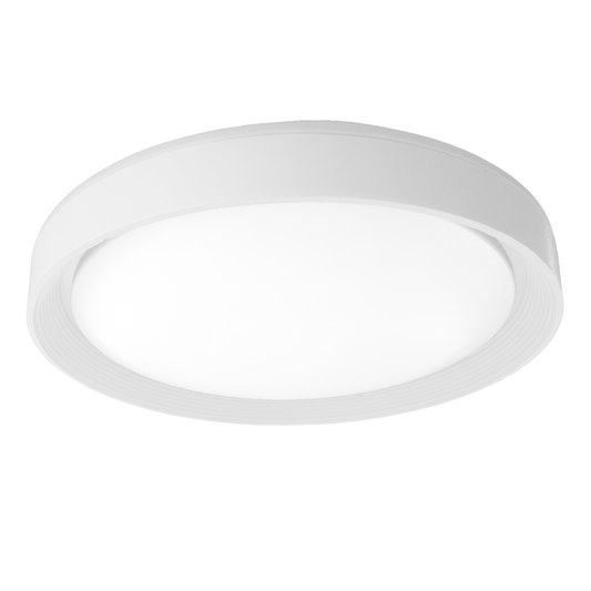 Plafón Lucy fabricado en metal color Blanco con LED integrado