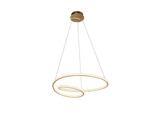 Lámpara Colgante LED Tube 47W Oro Brillo Schuller - vista principal | Schuller