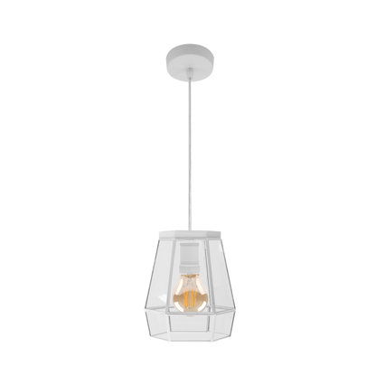 Colgante Guia 1xe27 Blanco de Fabrilamp, diseño moderno y elegante para iluminar tu hogar. luzguru.com