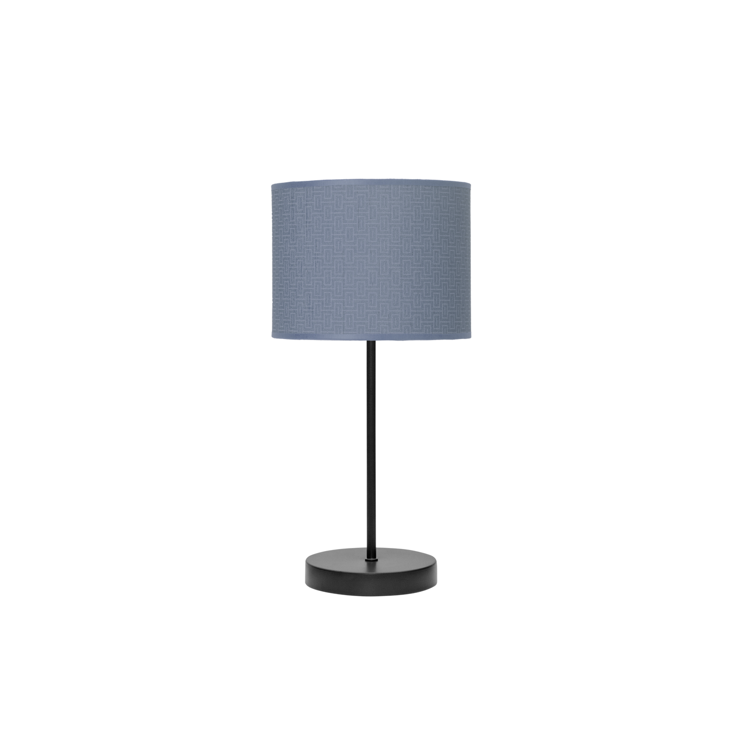 Lámpara de sobremesa hecha en Metal y Textil color Negro/Azul