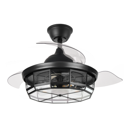 Moderno ventilador de techo con luz, perfecto para el dormitorio