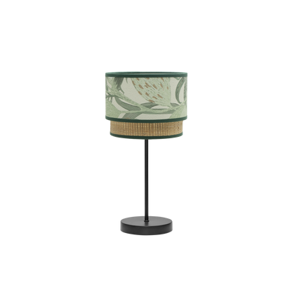 Sobremesa Congo fabricada en metal color negro con pantalla verde natural