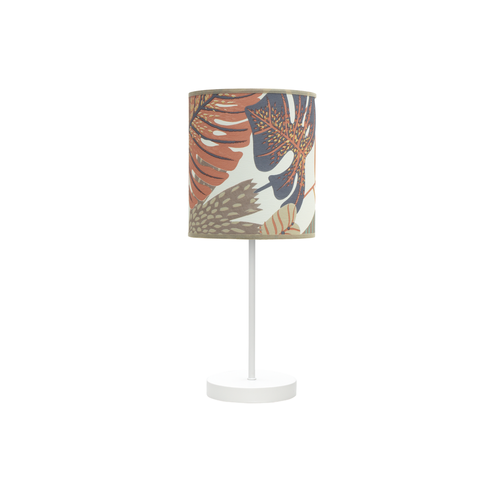 Sobremesa Pequeño Etiopia 1xe14 Blanco/Estampado 47x16x16 Cm - Vista frontal