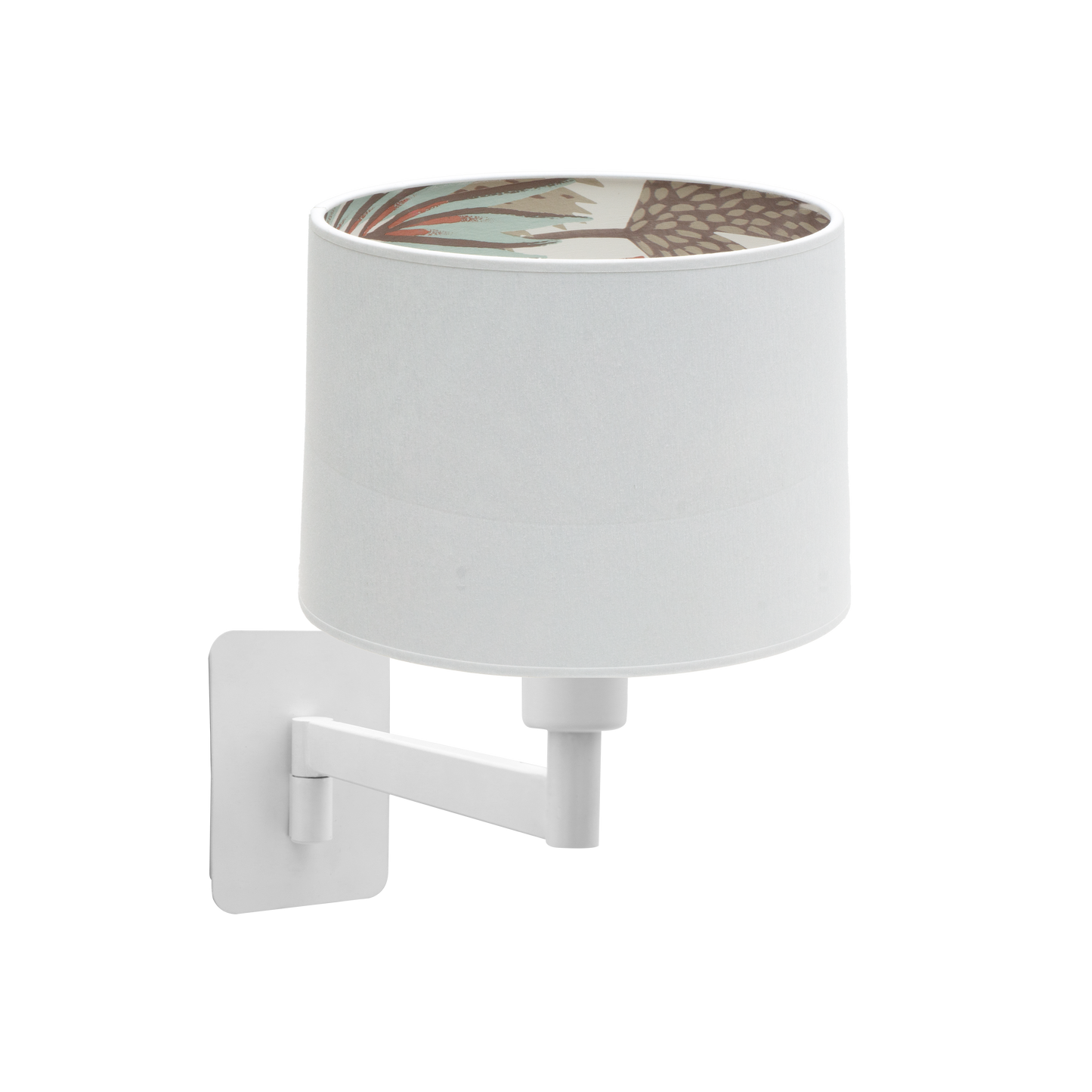 Aplique Tunez Blanco/Blanco-Estampado de Fabrilamp, vista frontal.