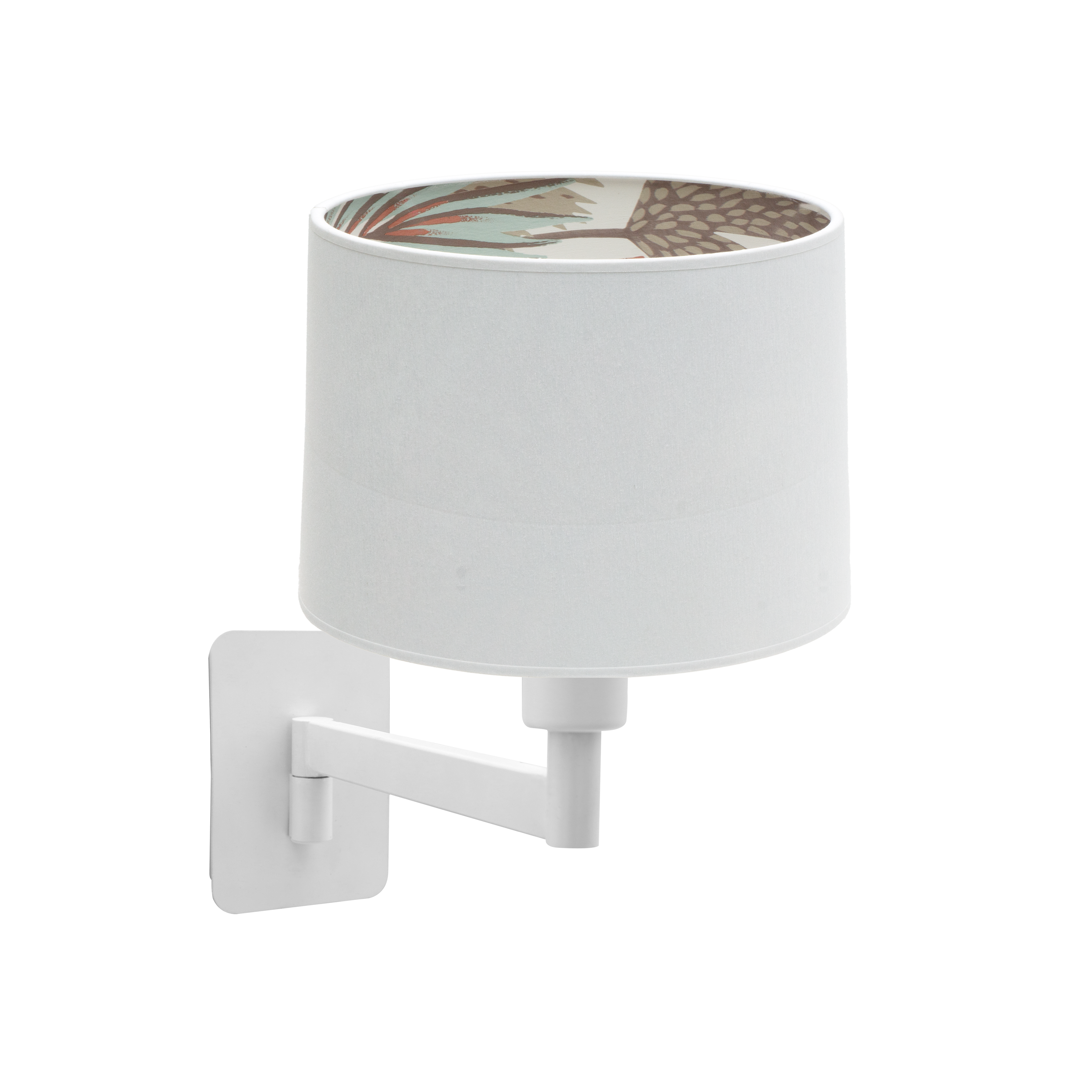 Aplique Tunez Blanco/Blanco-Estampado de Fabrilamp, vista frontal.