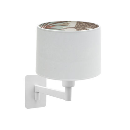 Aplique Tunez Blanco/Blanco-Estampado de Fabrilamp, vista frontal.