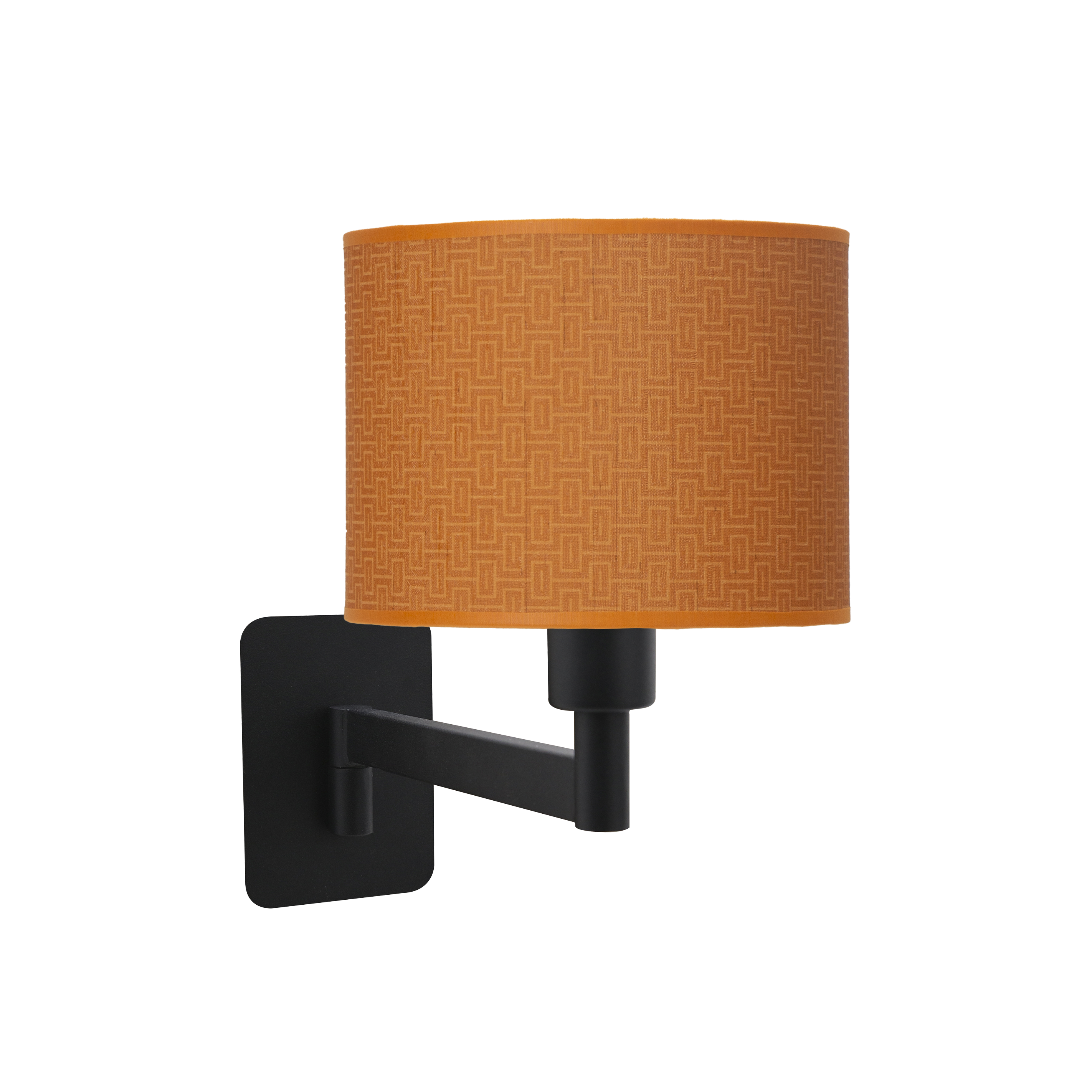 Aplique abatible Moda de Fabrilamp, color negro y naranja, diseño moderno para interiores.