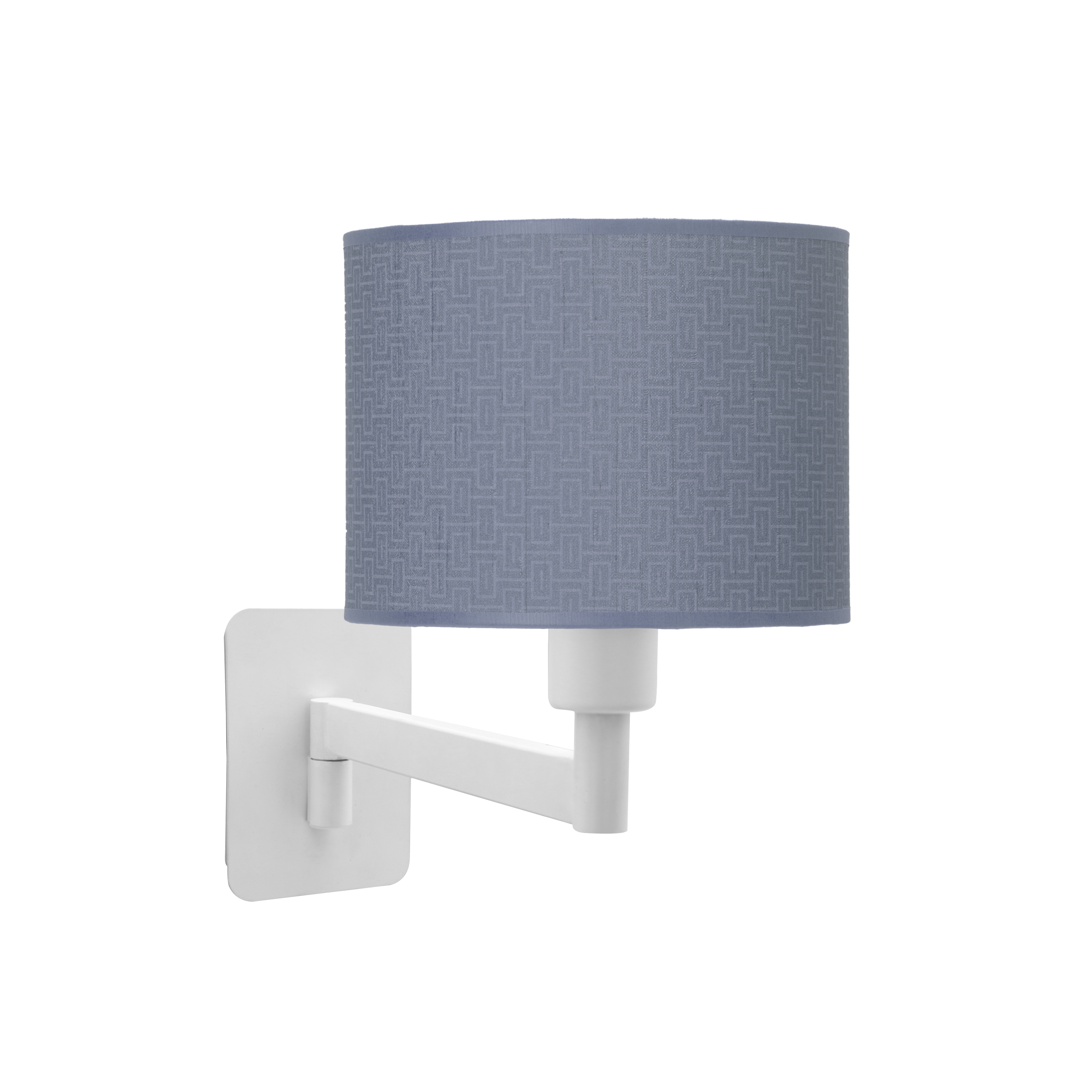 Aplique Abatible Moda Blanco/Azul de Fabrilamp, vista frontal, luzguru.com