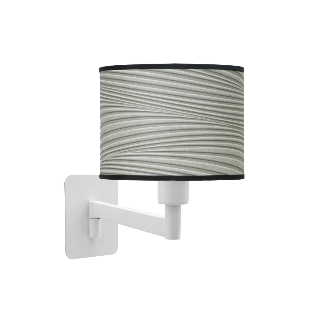 Aplique abatible Moda de Fabrilamp, color blanco y gris, diseño moderno para iluminación de interiores.