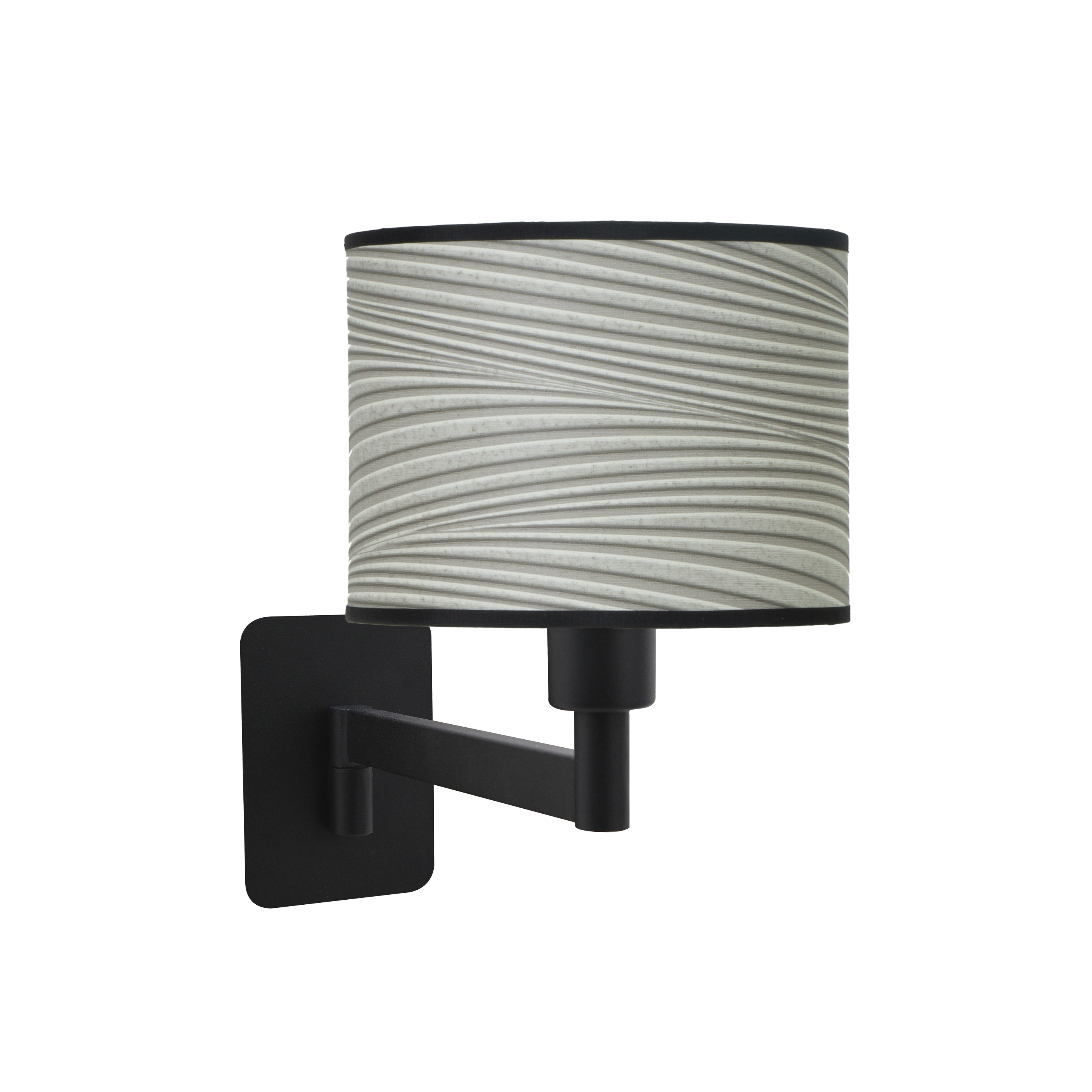 Aplique abatible Moda de Fabrilamp, color negro/gris, diseño moderno y elegante. luzguru.com