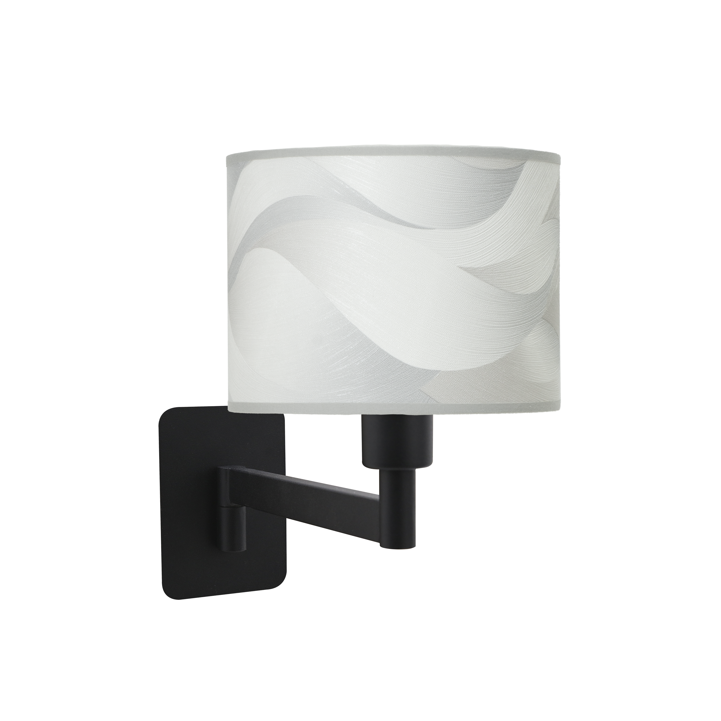 Aplique abatible Moda de Fabrilamp, color negro y gris, diseño moderno para interiores.