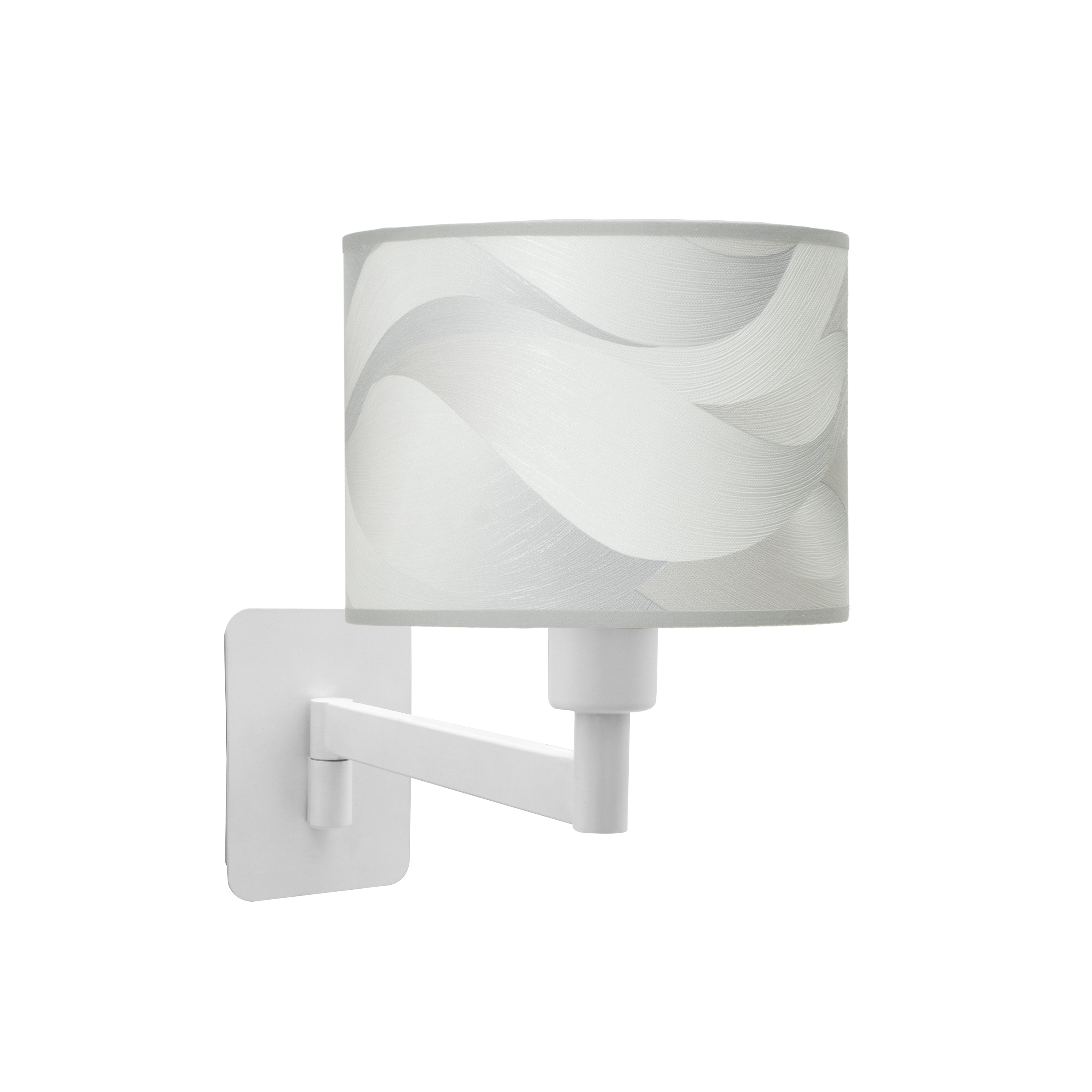 Aplique abatible Moda de Fabrilamp, color blanco y gris, diseño moderno para interiores.